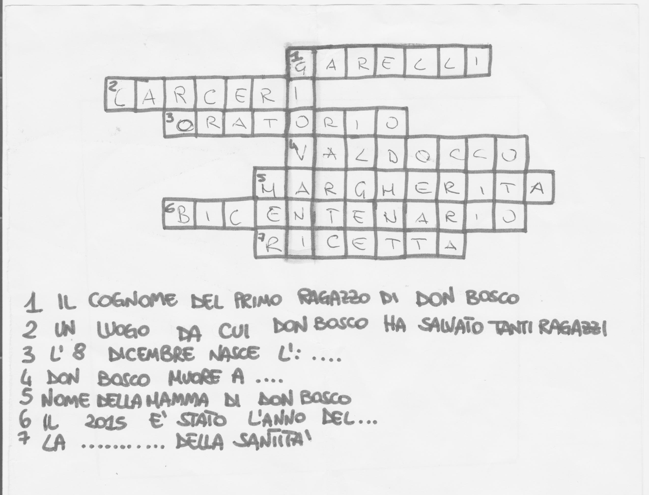 Soluzioni Crucigoccia